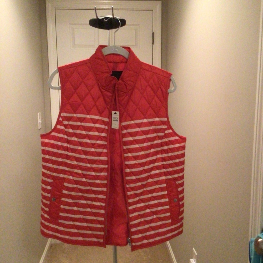 Talbots (L) coral vest